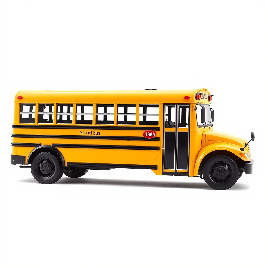 Detailed School Bus D Model Pack Low-poly 3D model_2