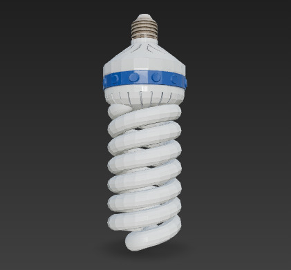 3D Pack LED Spiral Incandescent Bulbs 3D model_37