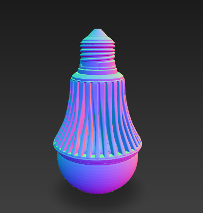 3D Pack LED Spiral Incandescent Bulbs 3D model_32