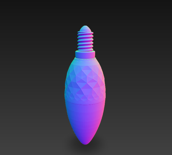 3D Pack LED Spiral Incandescent Bulbs 3D model_20