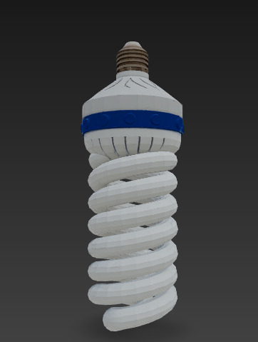 3D Pack LED Spiral Incandescent Bulbs 3D model_39