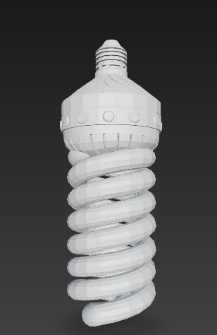 3D Pack LED Spiral Incandescent Bulbs 3D model_38