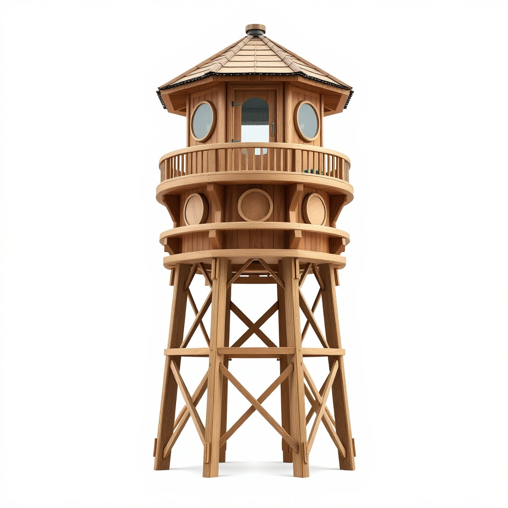 Wooden Lighthouse Tower model pack for Game and Architectural... Low-poly 3D model_2