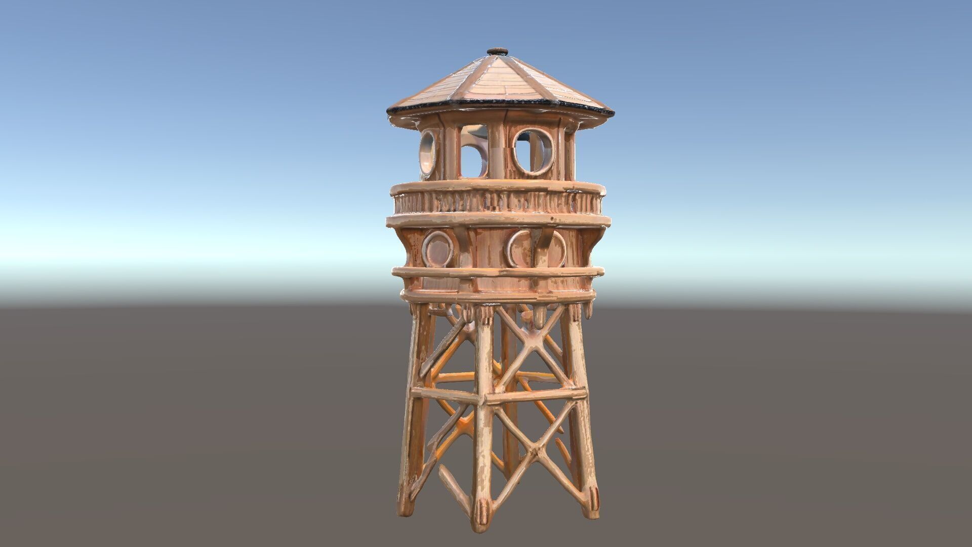 Wooden Lighthouse Tower model pack for Game and Architectural... Low-poly 3D model_5