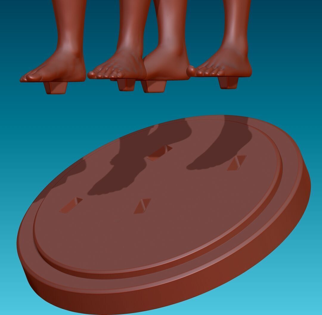 Couple Hugging 3D print model_3