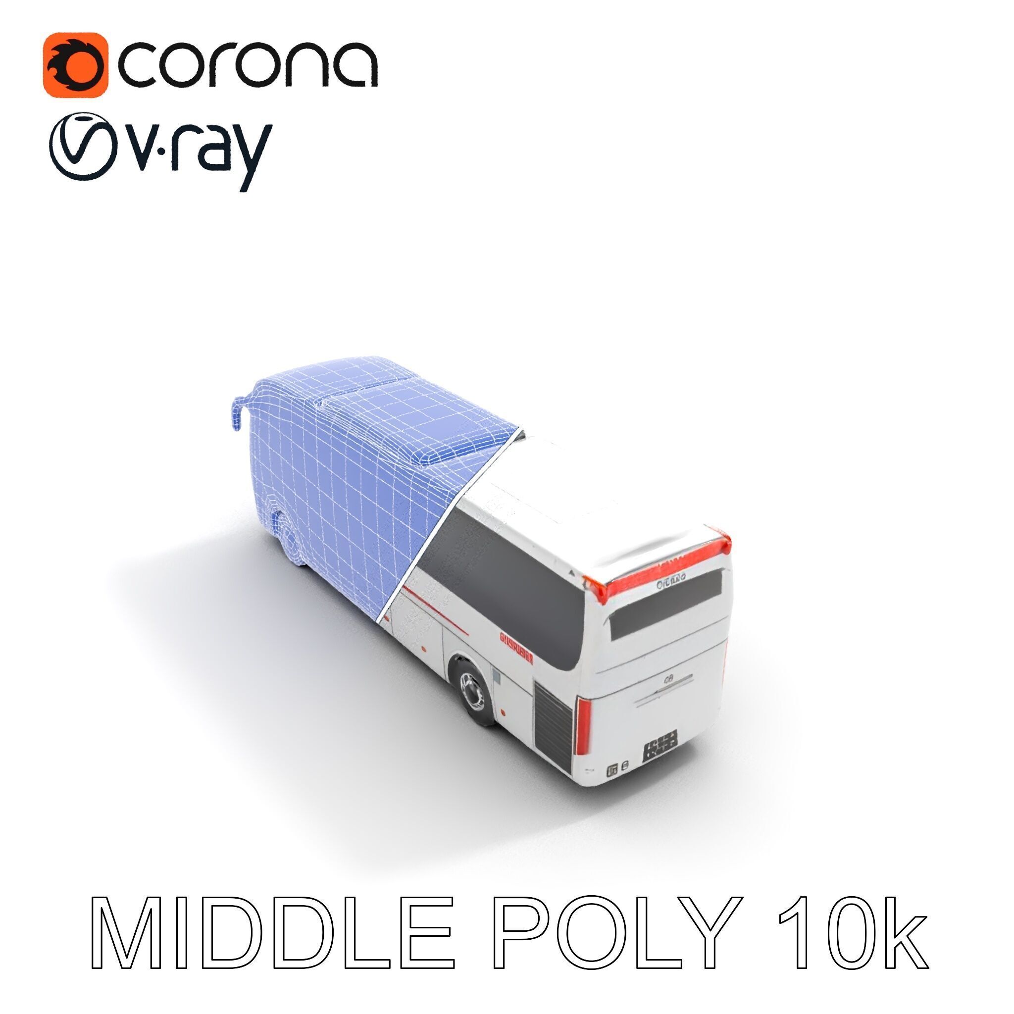 Modern Coach Bus Model Pack for Unity and Unreal Low-poly 3D model_31