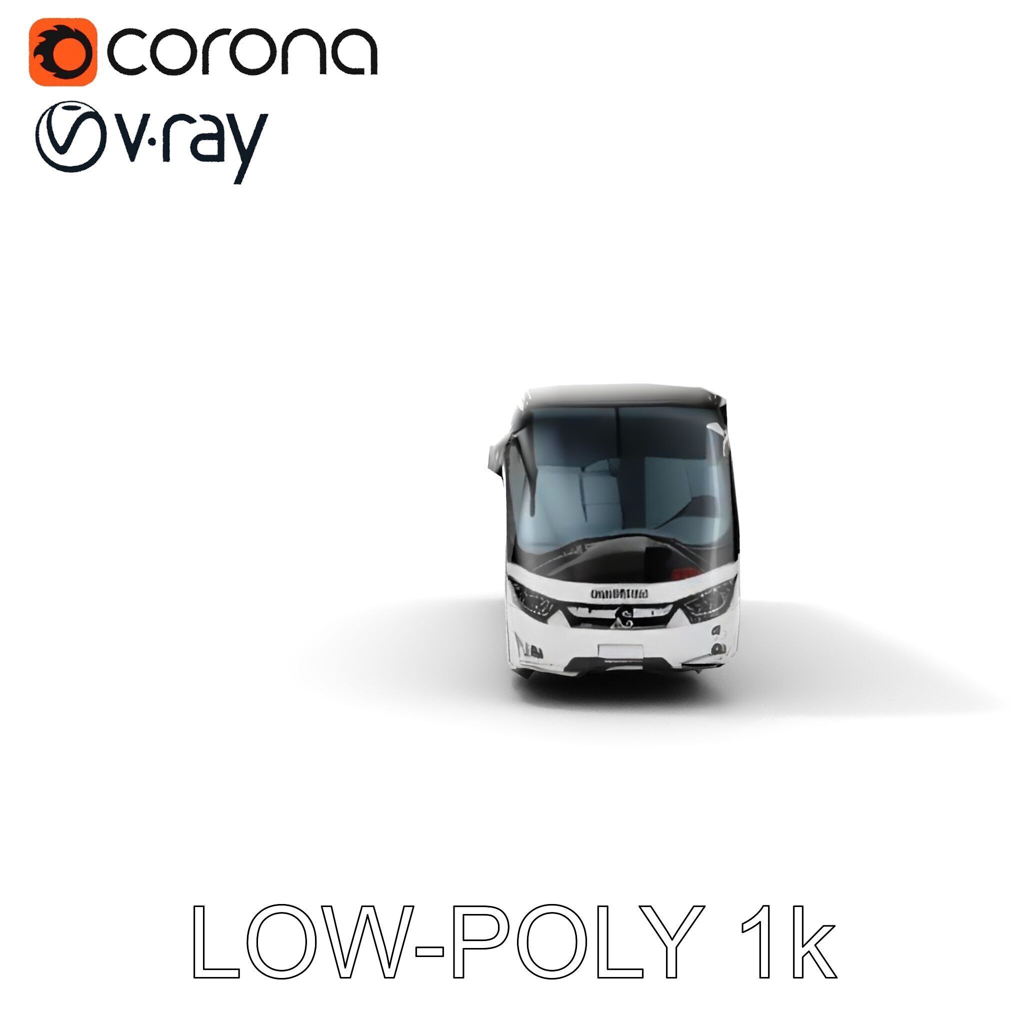 Modern Coach Bus Model Pack for Unity and Unreal Low-poly 3D model_26