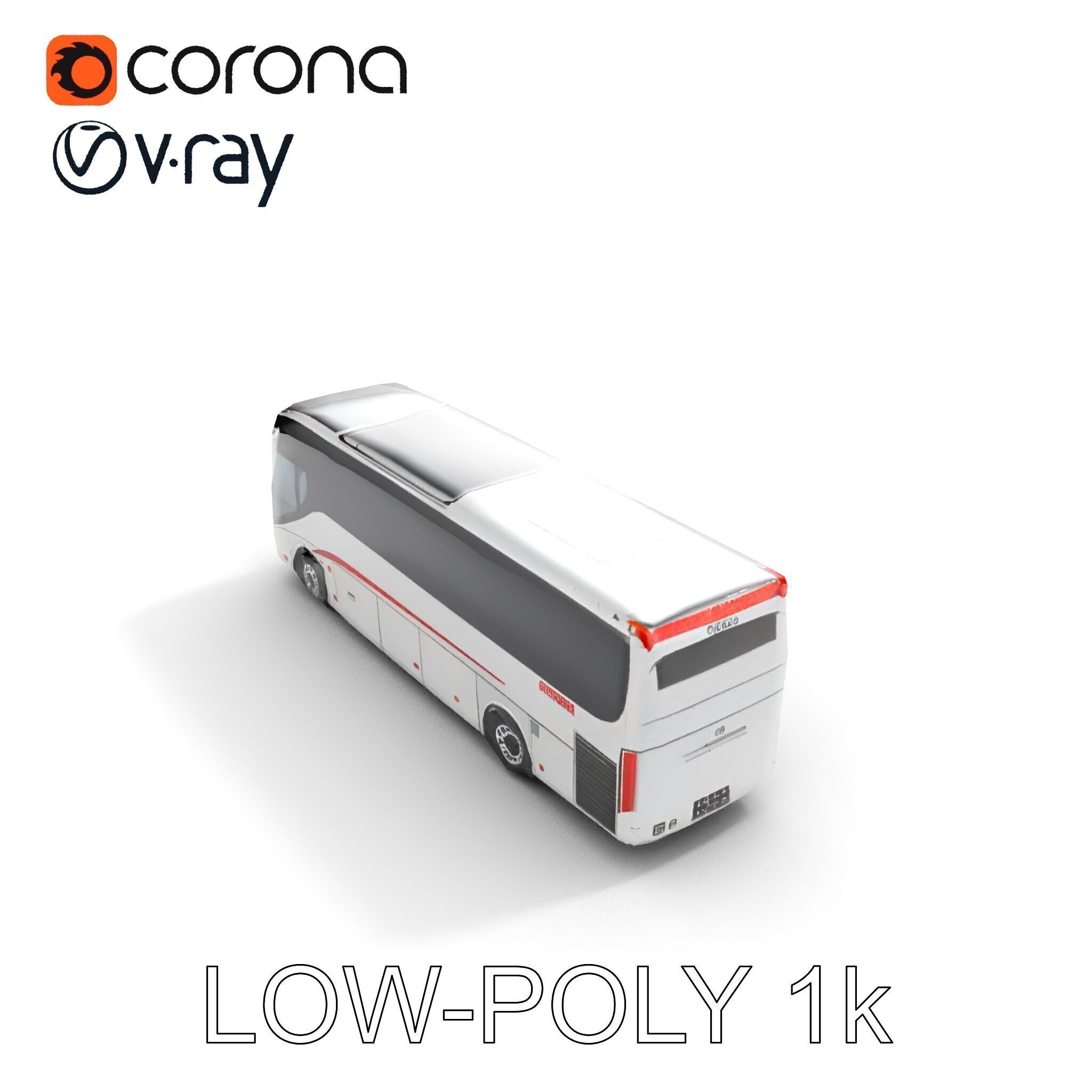 Modern Coach Bus Model Pack for Unity and Unreal Low-poly 3D model_32