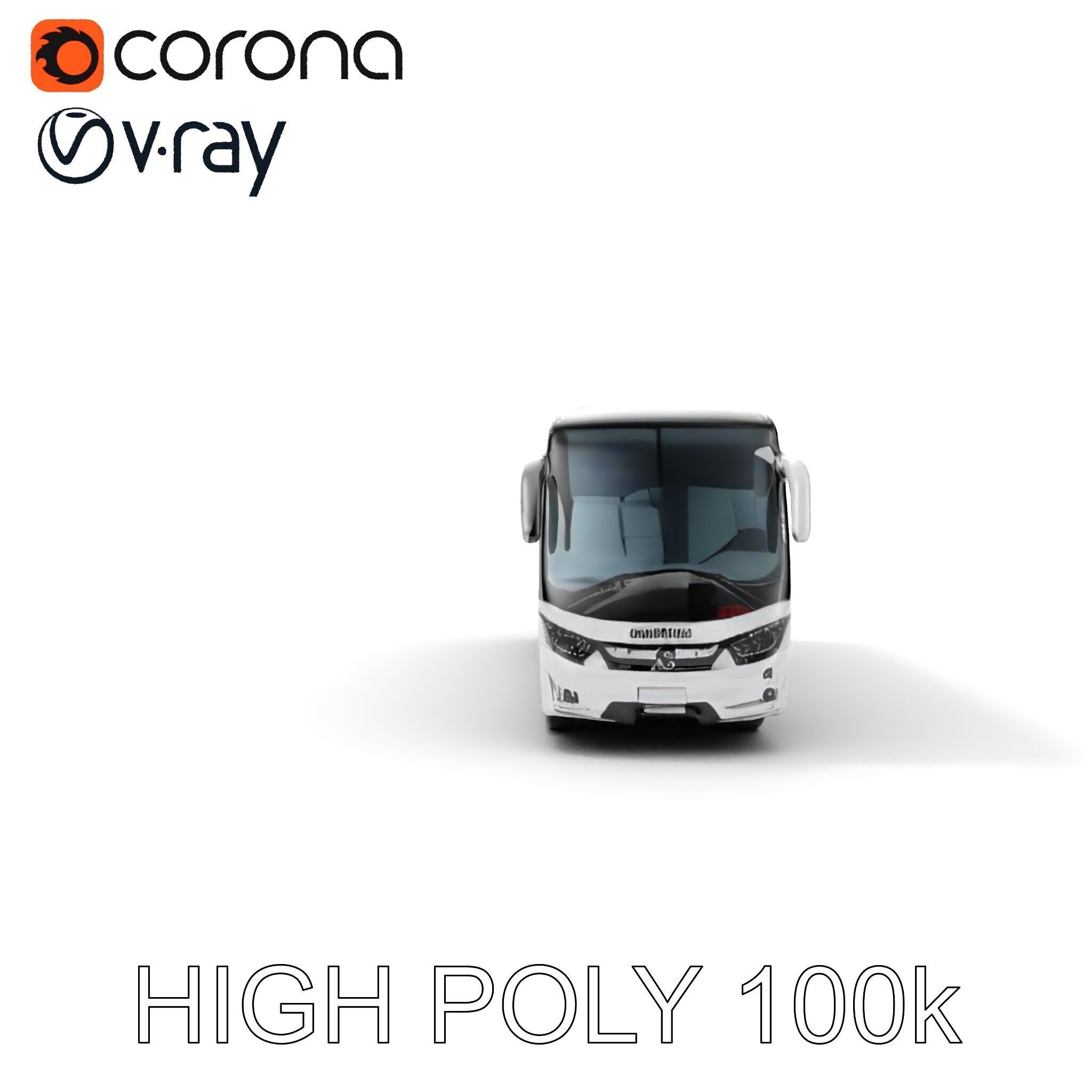 Modern Coach Bus Model Pack for Unity and Unreal Low-poly 3D model_24