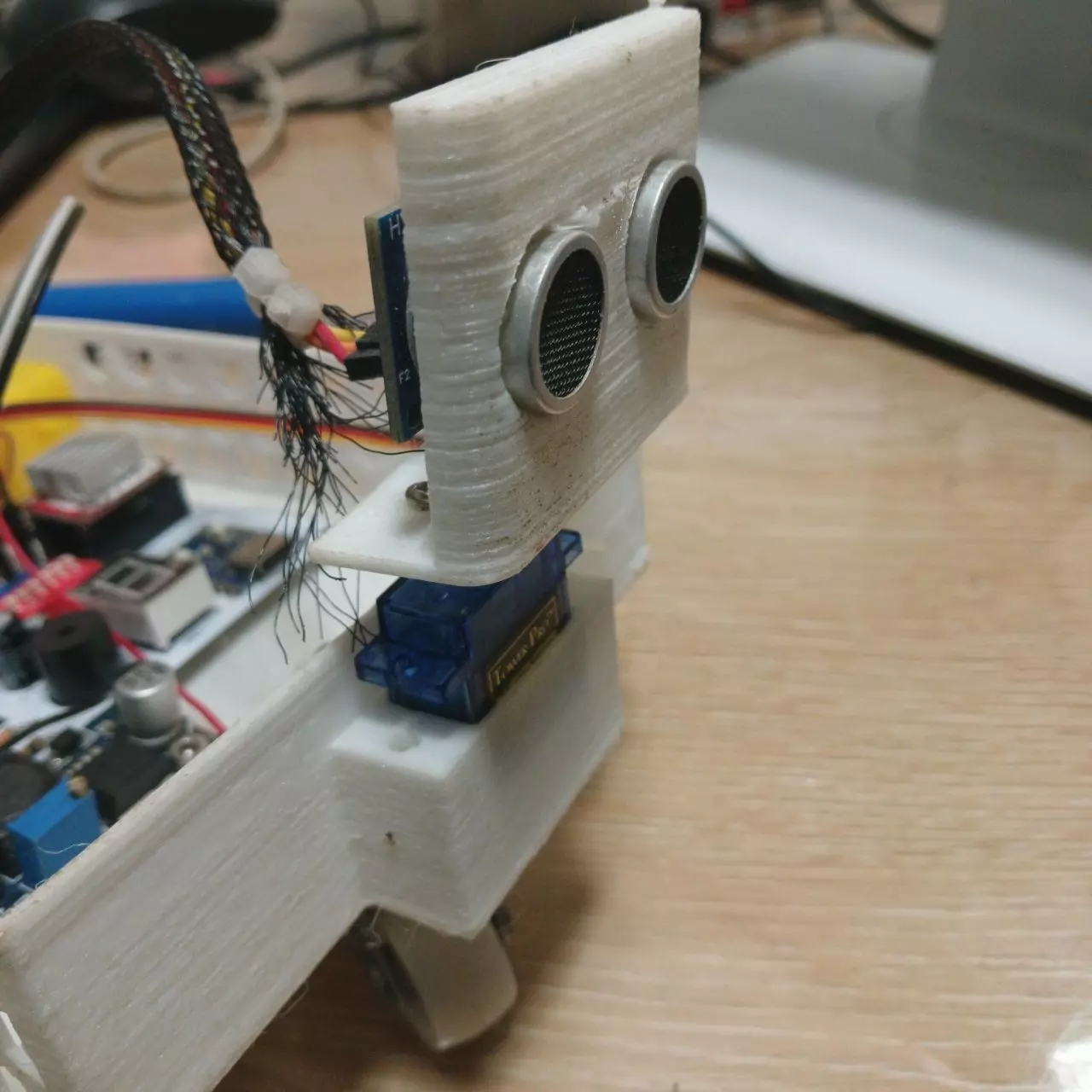 Ultrasonic Sensor Mount Bracket 3D print model_0