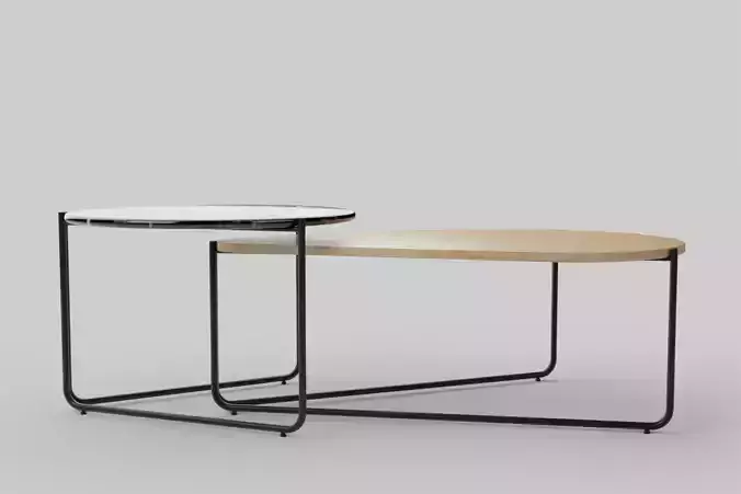 Sentas Black Nesting Coffee Table