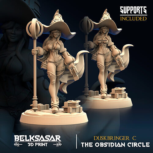 Duskbringer C Nude and Normal 3D print model