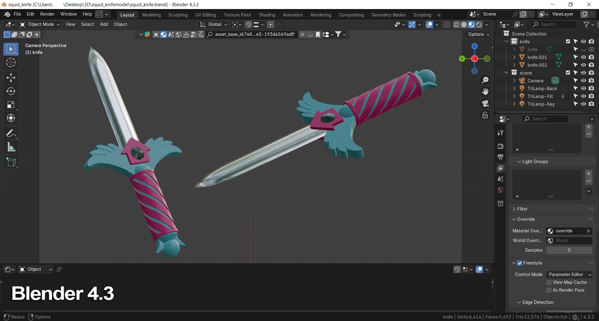 Squid Game Knife Season 3 3D model_8