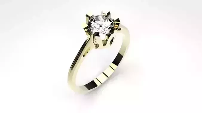 Ring engagement gold
