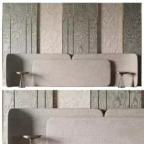 Headboard for Bed 3D Models 204  VRAY 