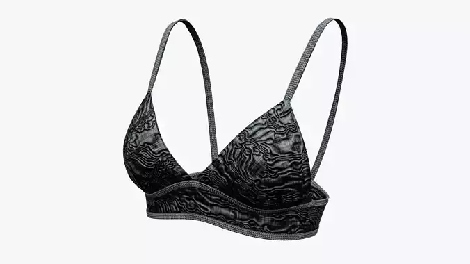 Modern Bra Low-poly 3D model