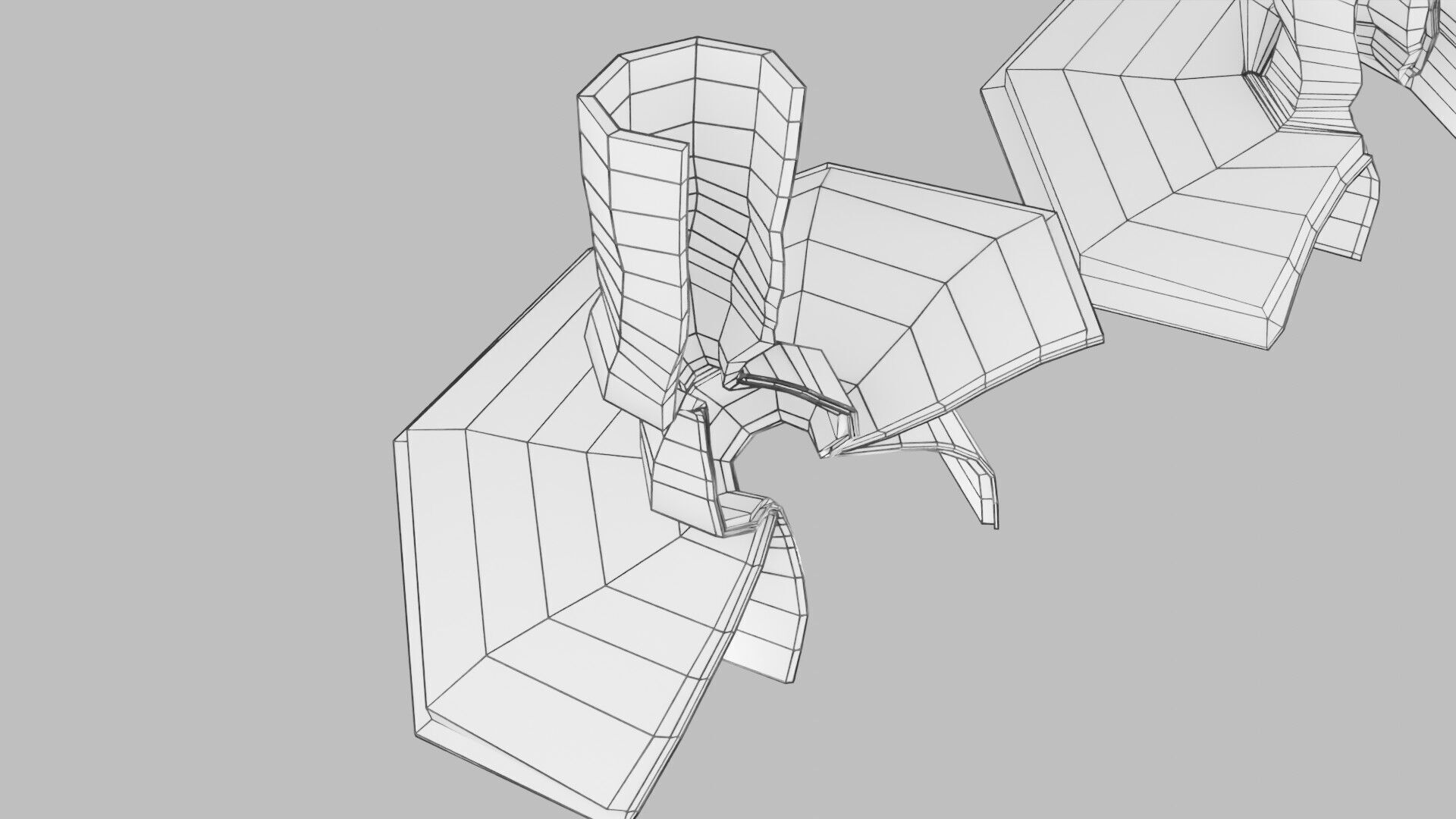 Hiatal hernia stomach sliding paraesophageal Low-poly 3D model_45