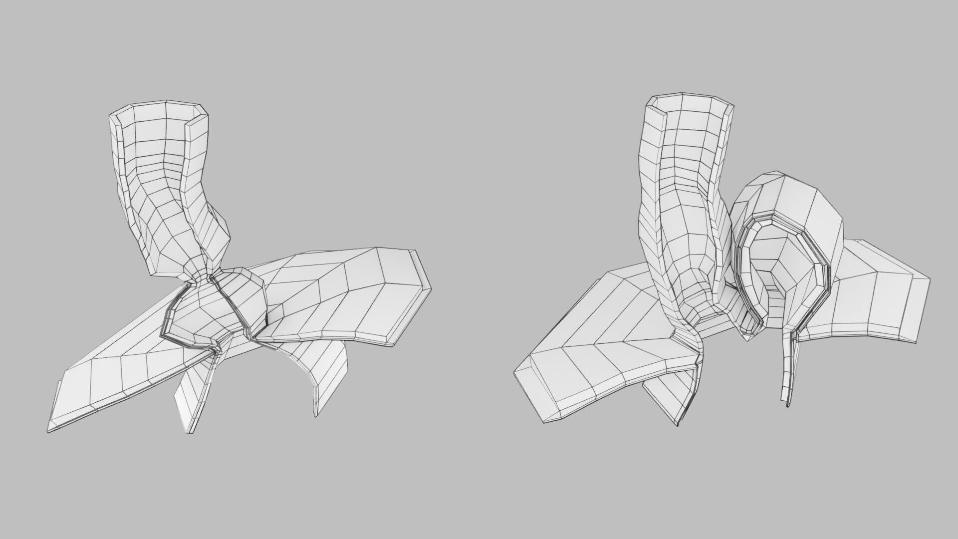 Hiatal hernia stomach sliding paraesophageal Low-poly 3D model_34