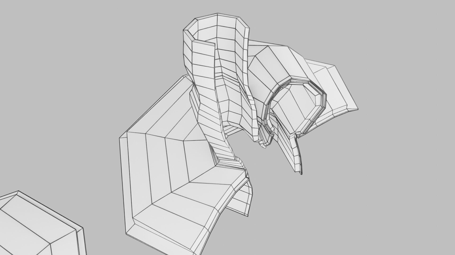 Hiatal hernia stomach sliding paraesophageal Low-poly 3D model_41