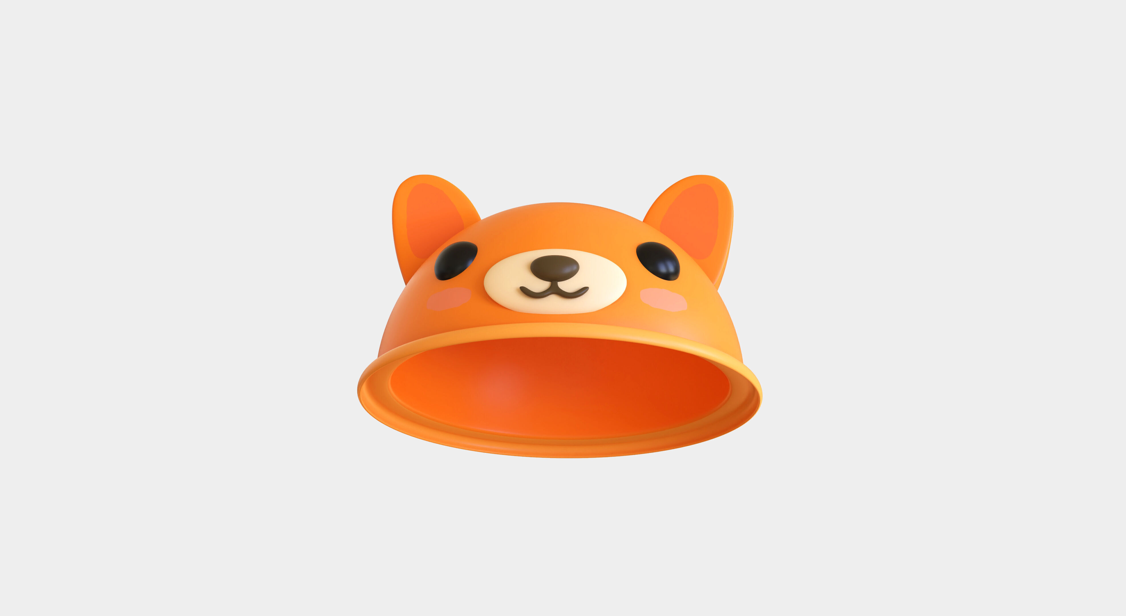Low-Poly Fox Hat Low-poly 3D model_1