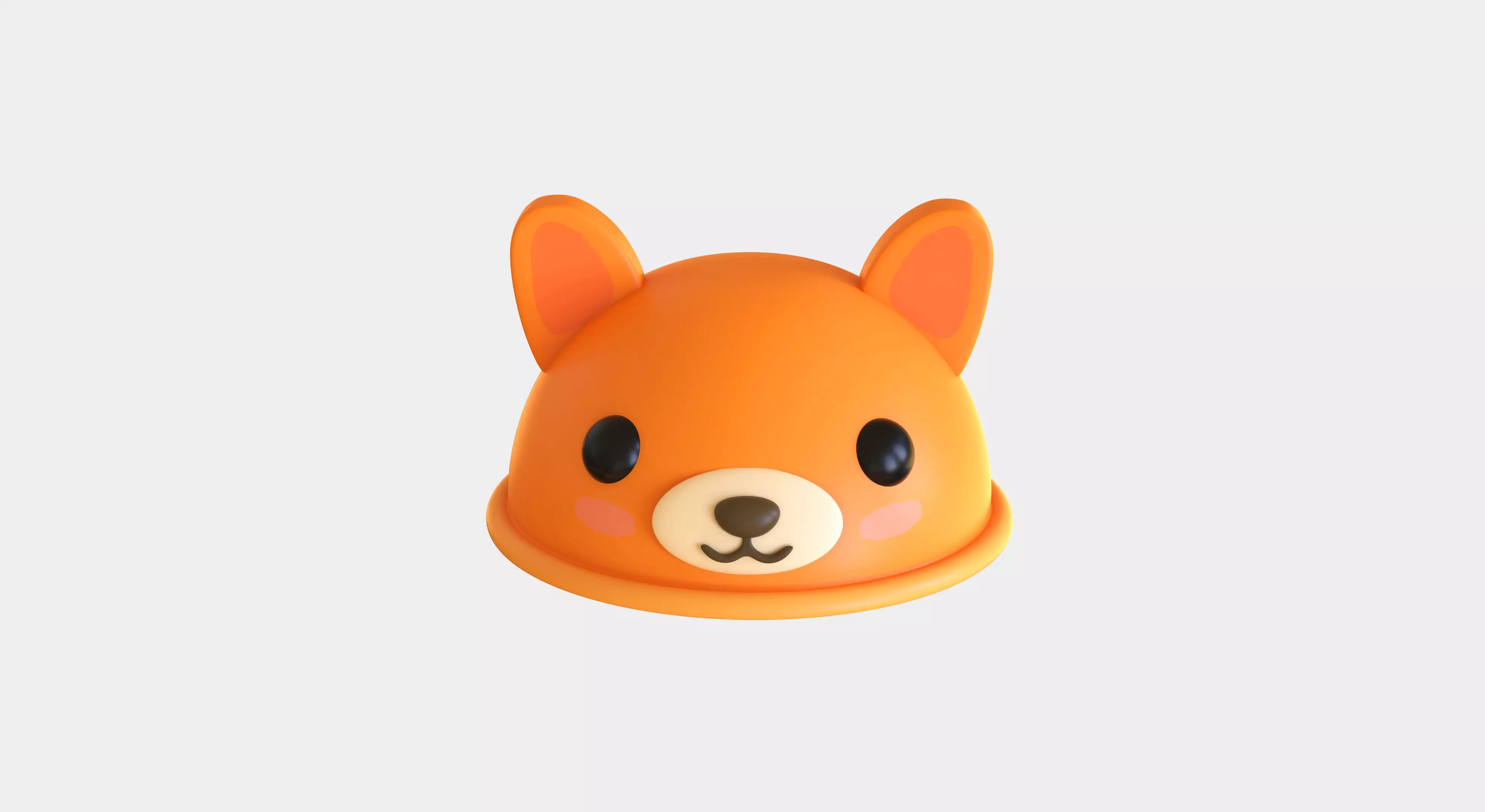 Low-Poly Fox Hat Low-poly 3D model_0