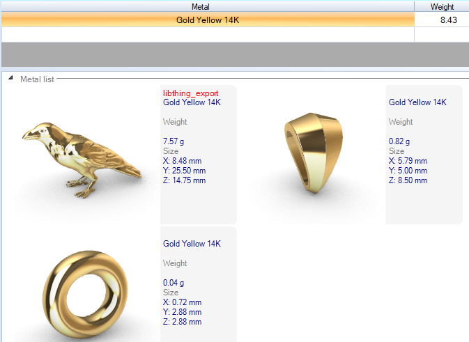 Crow Pendant 3D print model_23