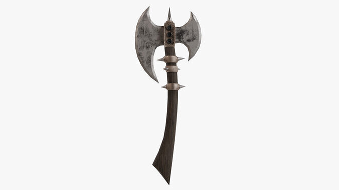 Post-Apocalyptic Axe Low-poly 3D model