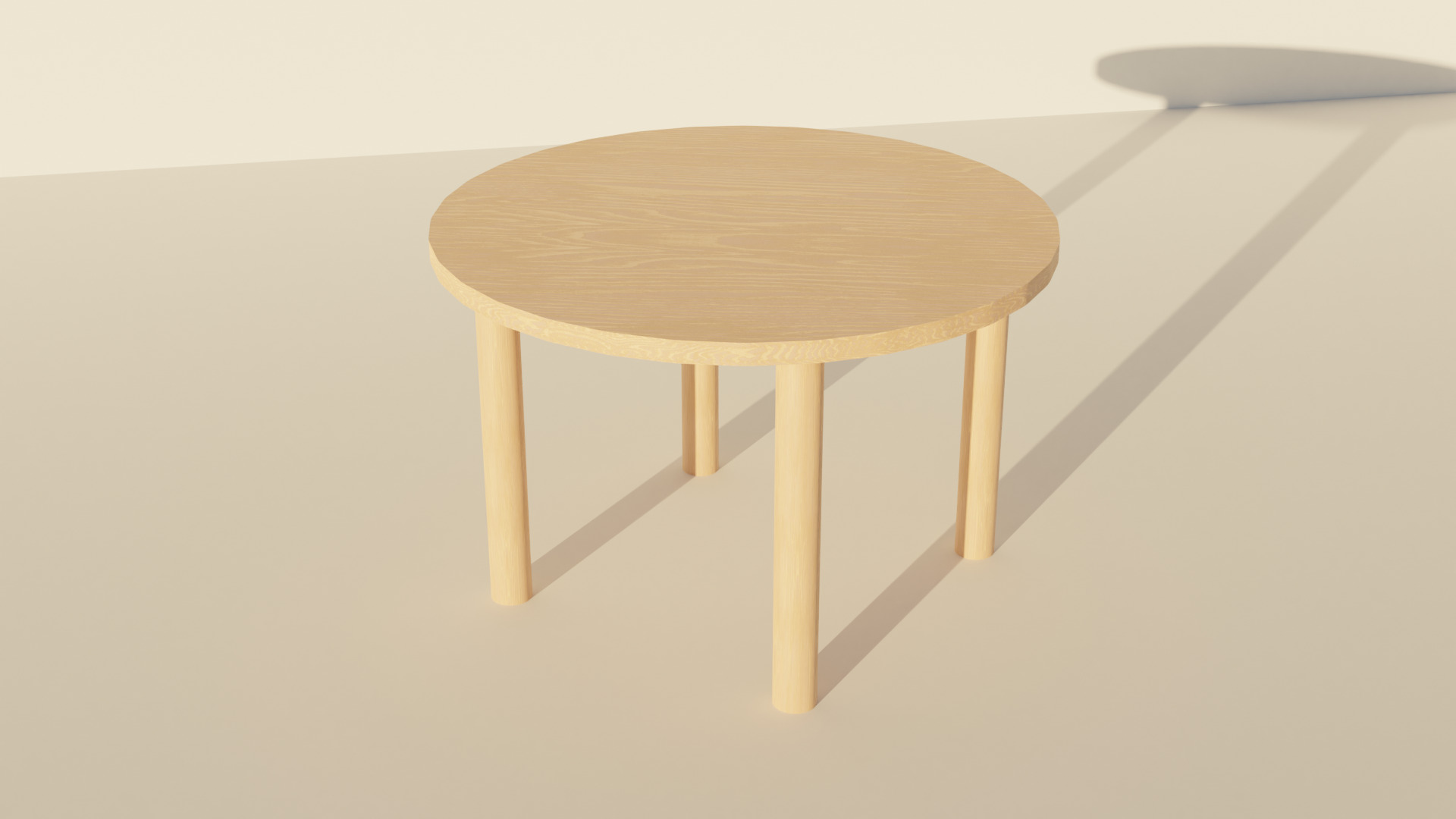 Modern Wooden Dining Table and Chairs Set 3D model_4