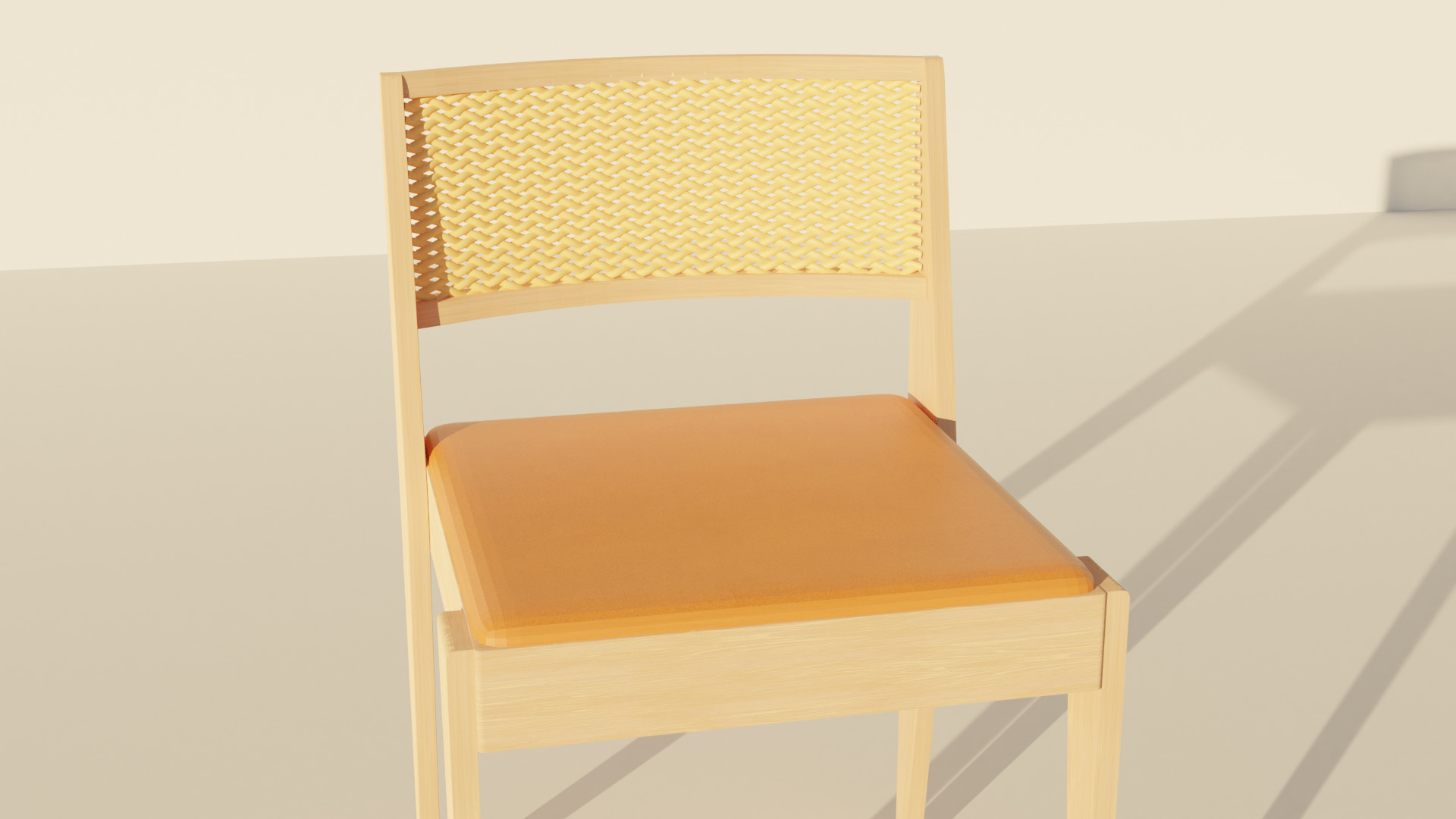 Modern Wooden Dining Table and Chairs Set 3D model_2