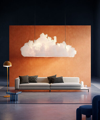 Atmos room interior scene 3D model