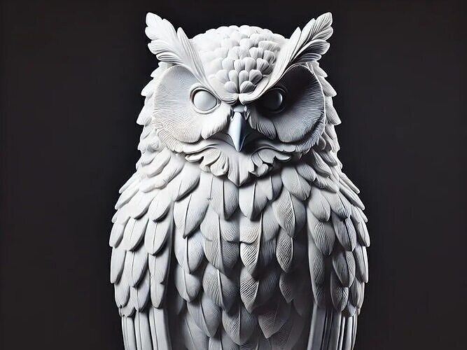 owl 3d prined stl file 3D print model