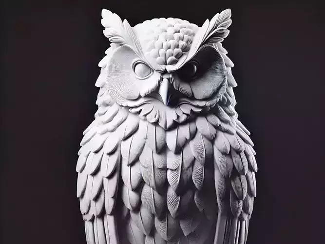 owl 3d prined stl file 3D print model