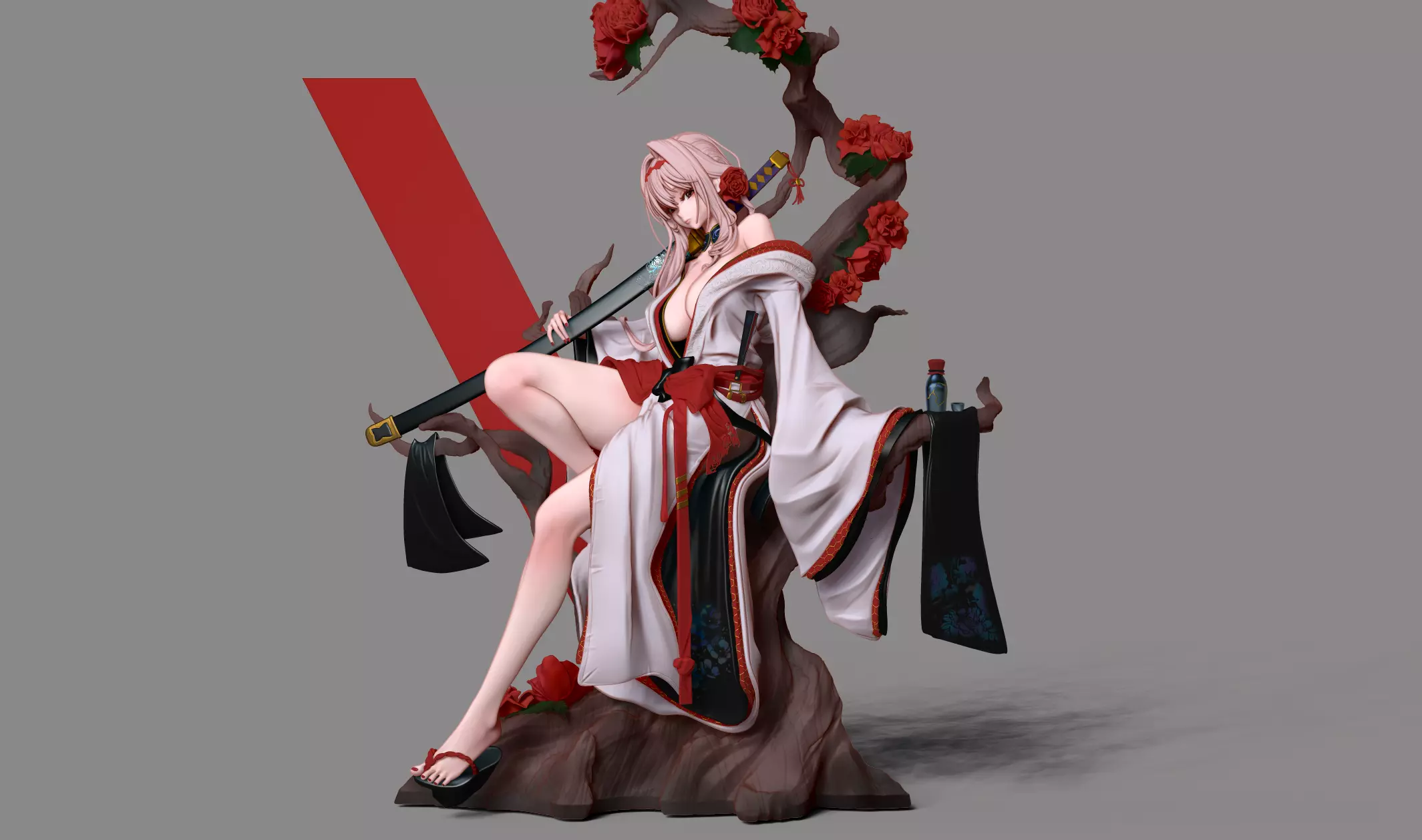 Scarlet longing flower - NIKKE 3D print model_0