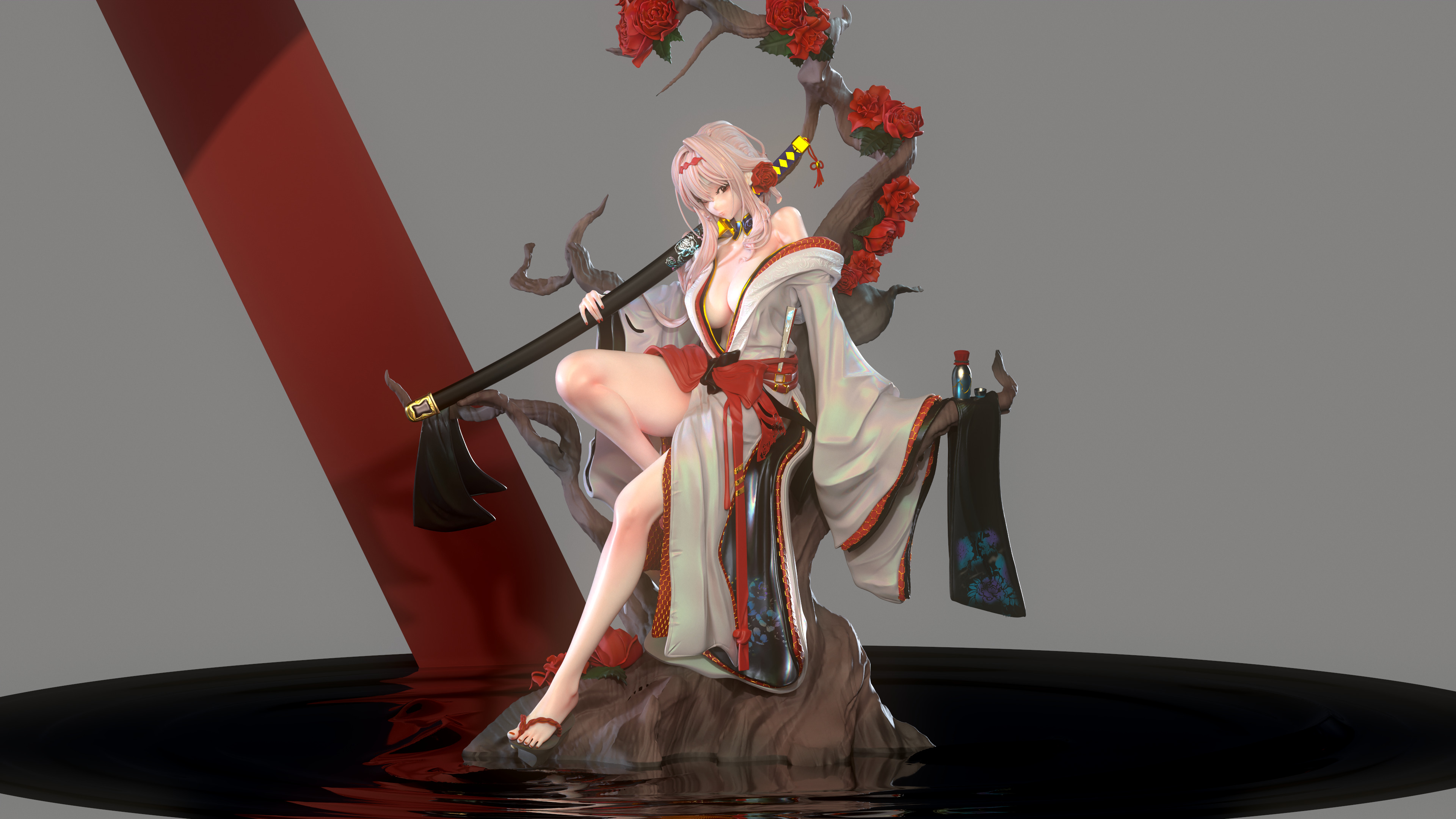 Scarlet longing flower - NIKKE 3D print model_18