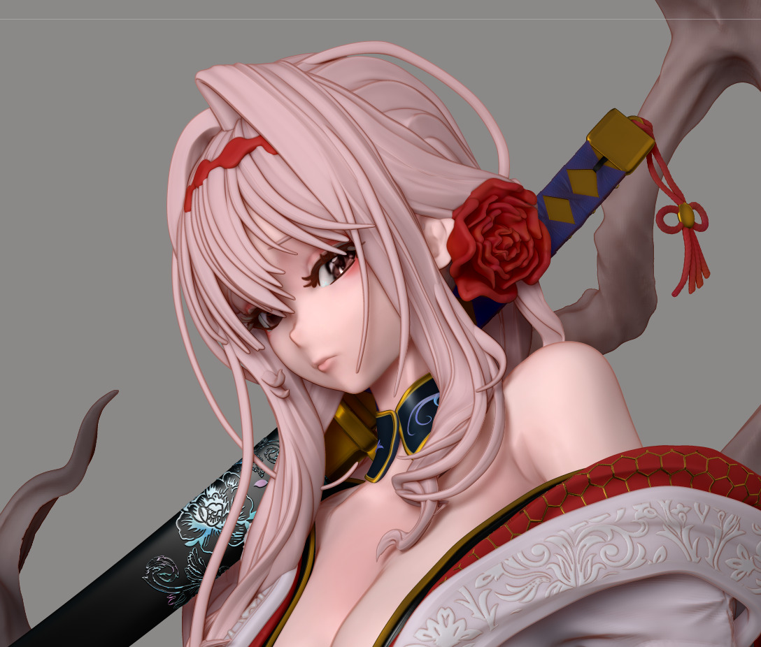 Scarlet longing flower - NIKKE 3D print model_15