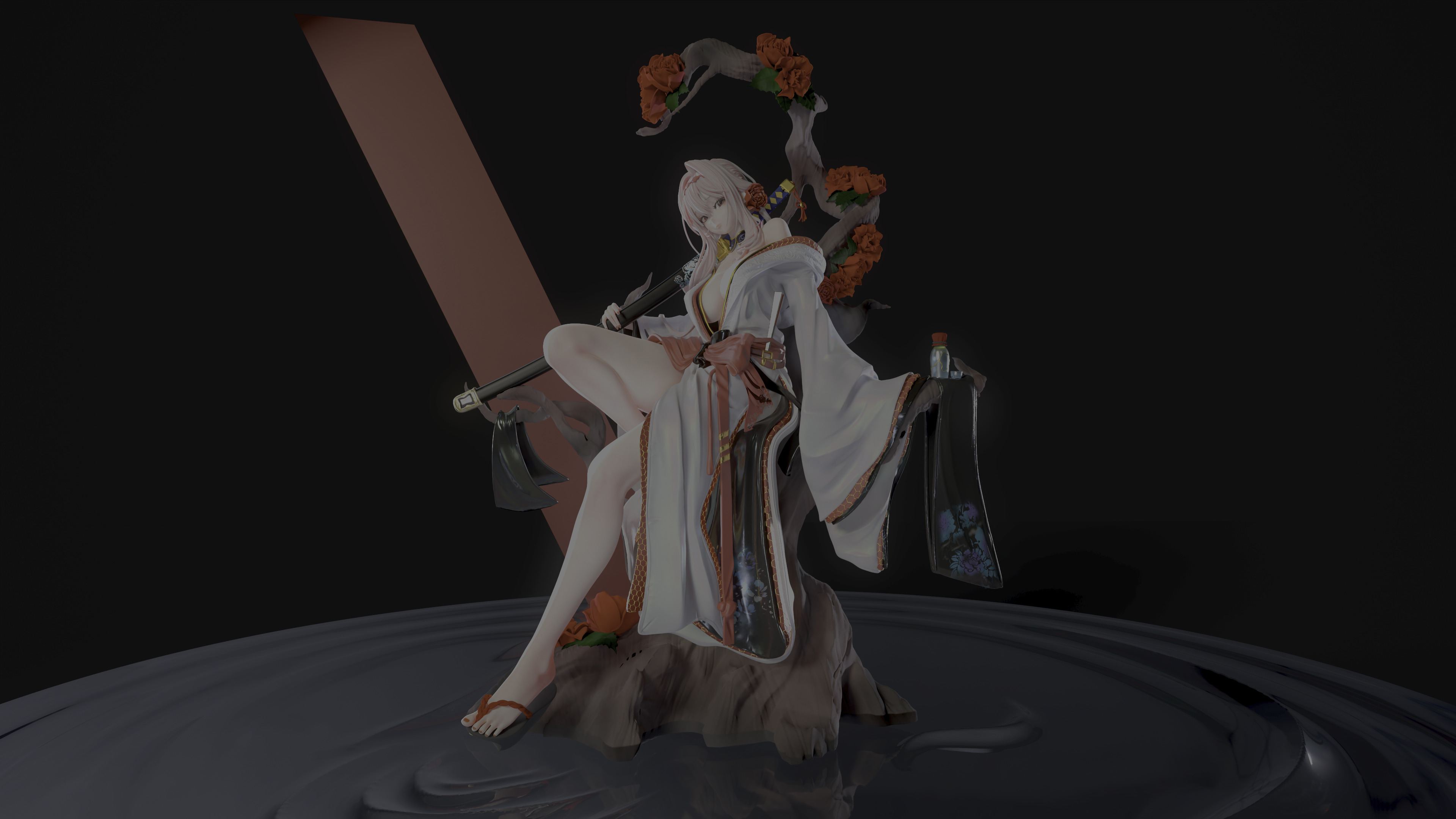 Scarlet longing flower - NIKKE 3D print model_11