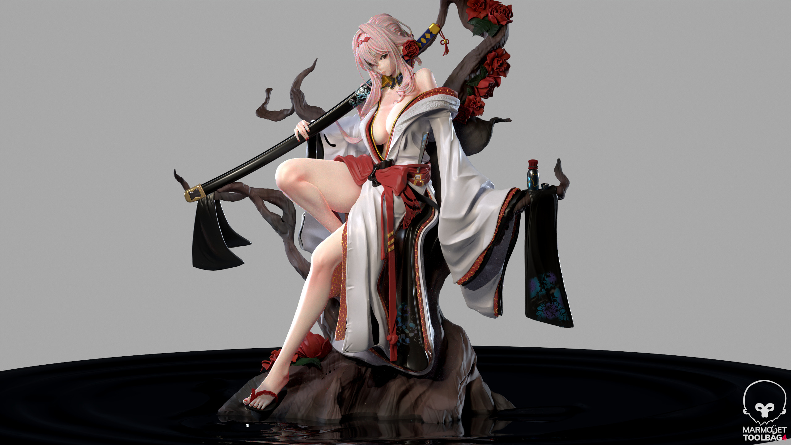 Scarlet longing flower - NIKKE 3D print model_16