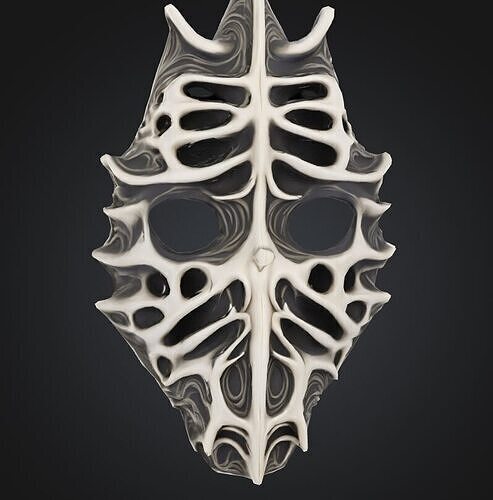 Skyrim Skull Face Mask - Skyrim Patter Mask 3D print model