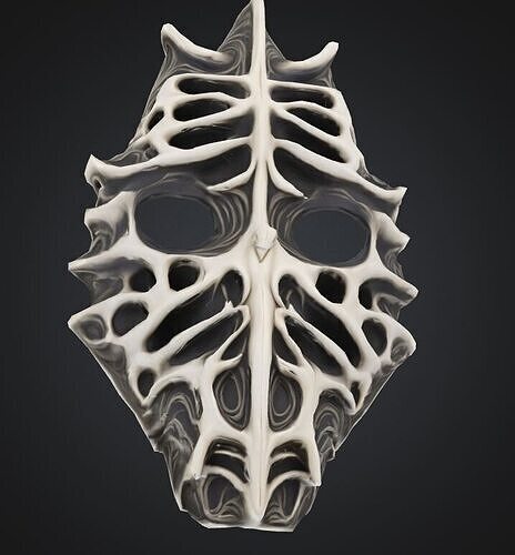 Skayrim Skull Face Mask - Skyrim Patter Mask 3D print model