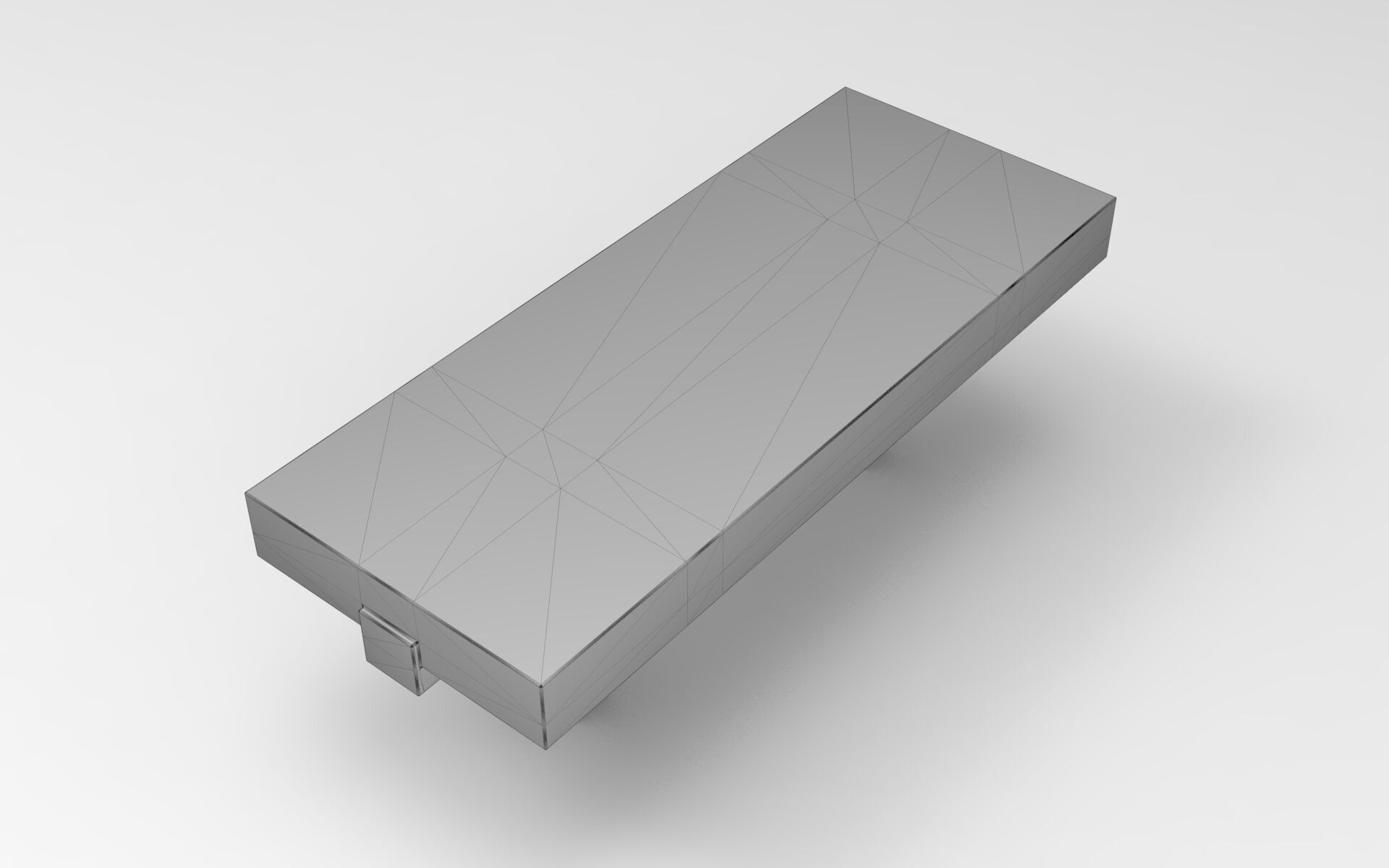 Roru Bench Low-poly 3D model_6
