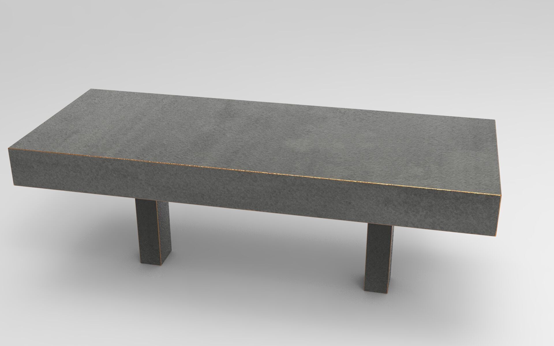 Roru Bench Low-poly 3D model_1