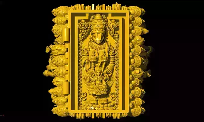 Tirupati Balaji Antique Ring