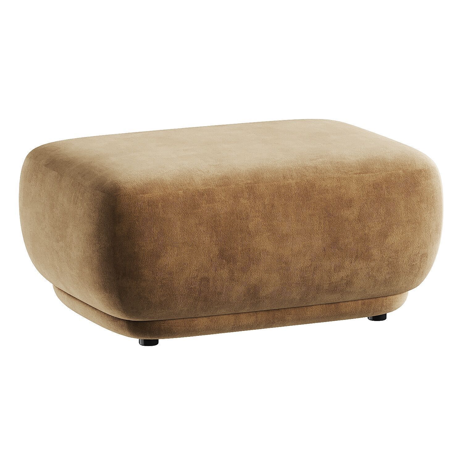 pouf white 3D model_1