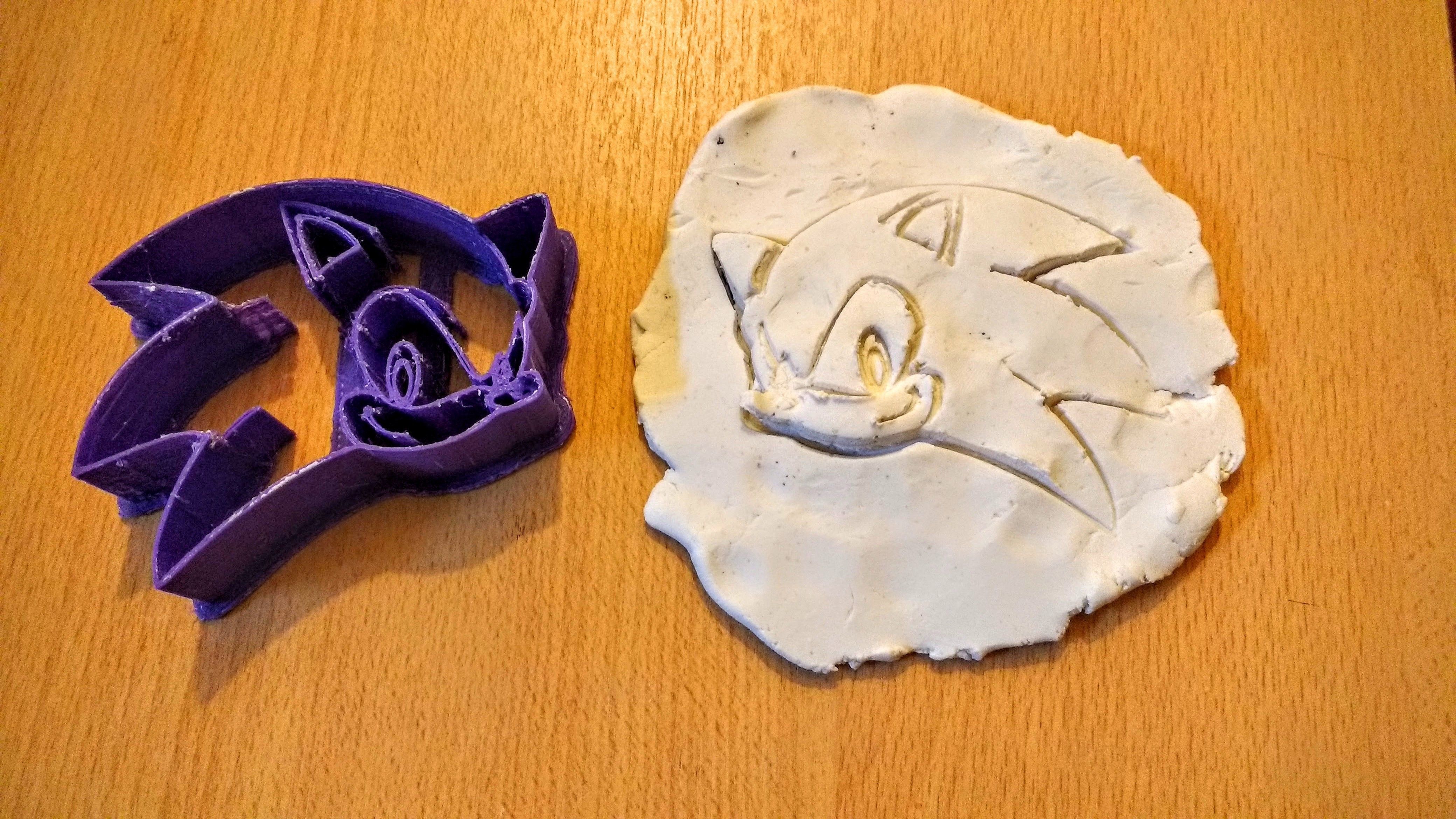 Sonic The Hedgehog Cookie Cutter 3D print model_3