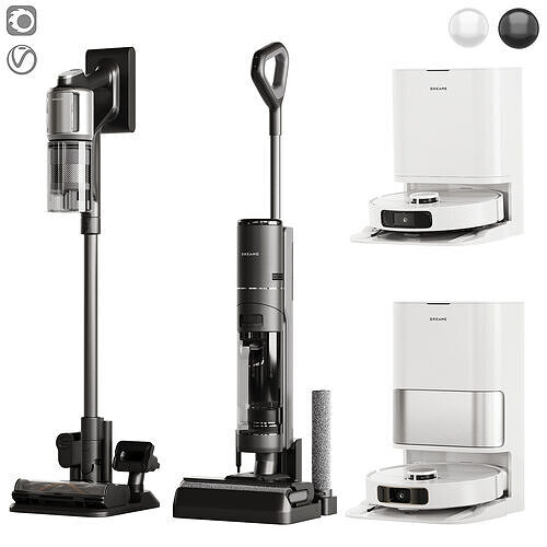 Dreame vacuum cleaner set 3D model