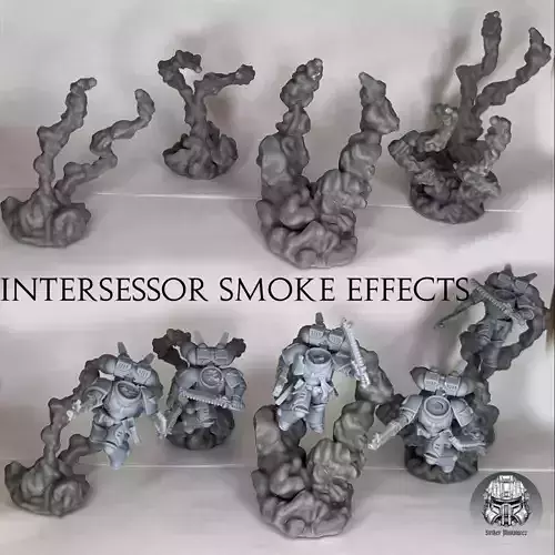 Jump Pack Intercessor Smoke Effect Trails - Flight Stands X5
