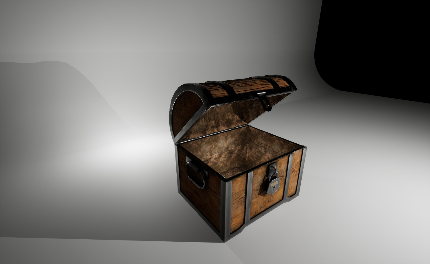 Chest Game-Ready Low Poly RPG Prop Low-poly 3D model_1