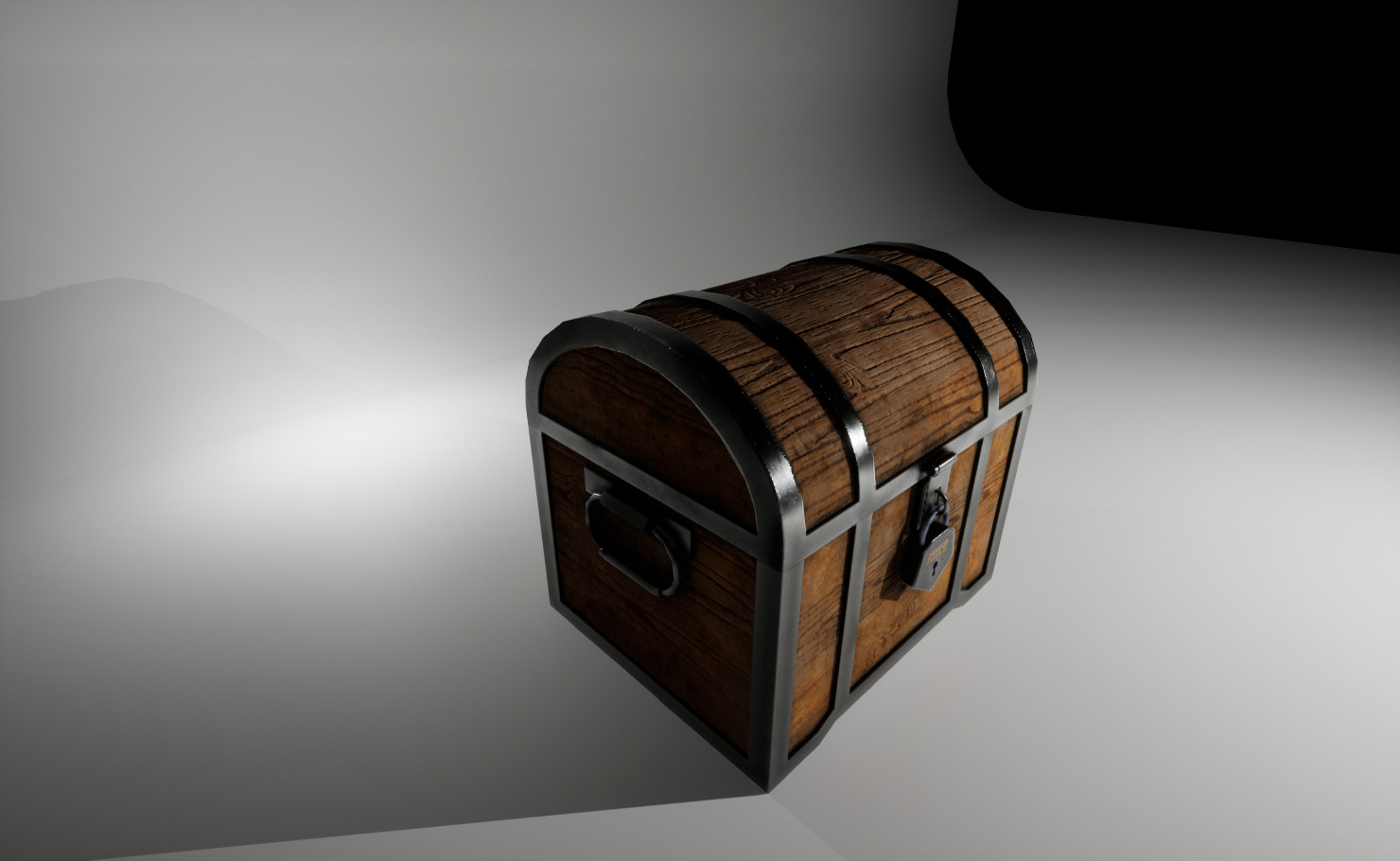 Chest Game-Ready Low Poly RPG Prop Low-poly 3D model_2
