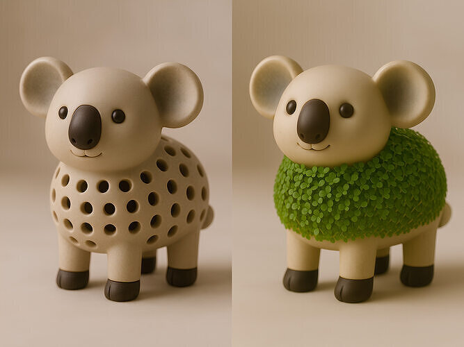 Koala Sprouter Seed Chia Radish Lentil Germinator toy 3D print model