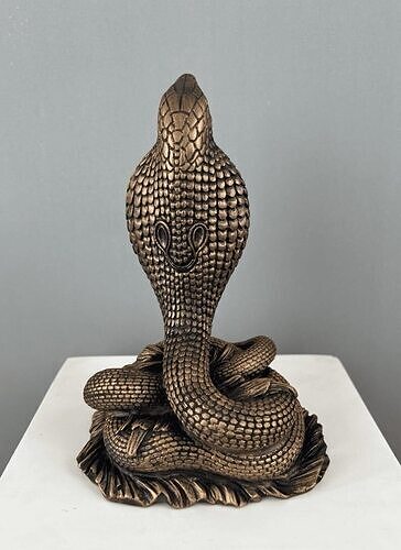 Coiled Cobra Snake Statue 3D Printable Model STL 3D print model